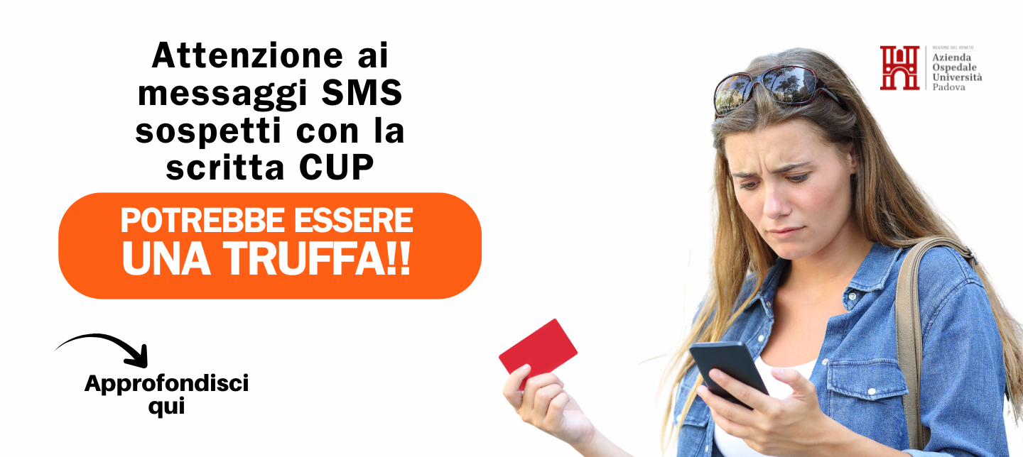 Ragazza che guarda preoccupata il telefono mobile e il testo. attenzione ai messaggi SMS sospetti con la scritta CUP. Potrebbe essere una truffa.